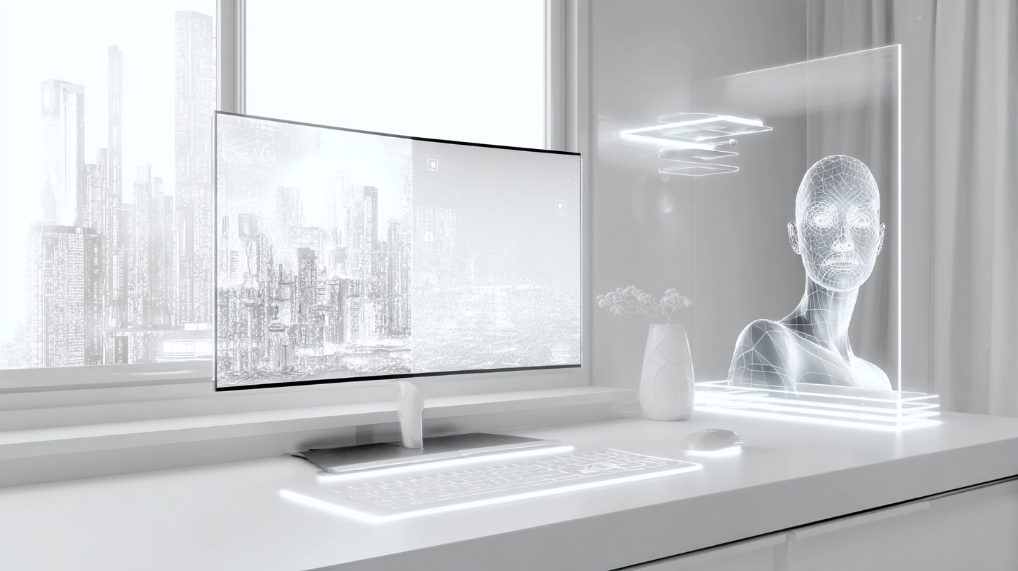 极简主义单色未来感AI创意