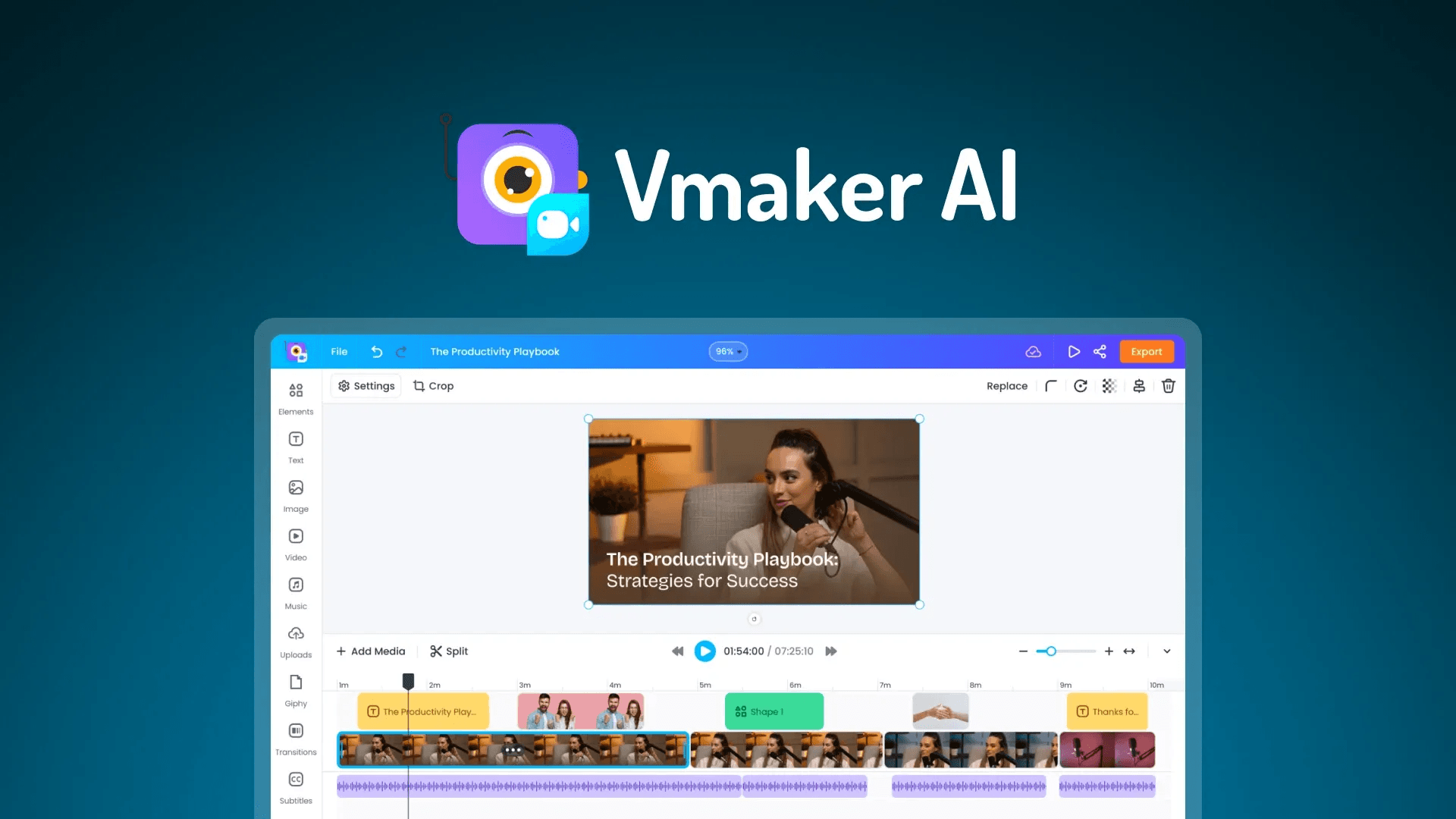 Ferramenta de Criação de Vídeo com IA Vmaker