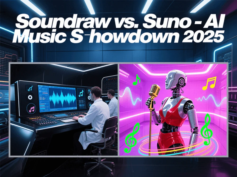 A dynamic split-screen design showcasing two futuristic music production environments (1).png